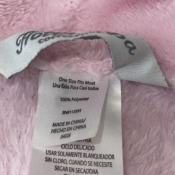 Hotel Spa Collection Pink Plush Super Soft Fleece Robe - Picture 16 of 16